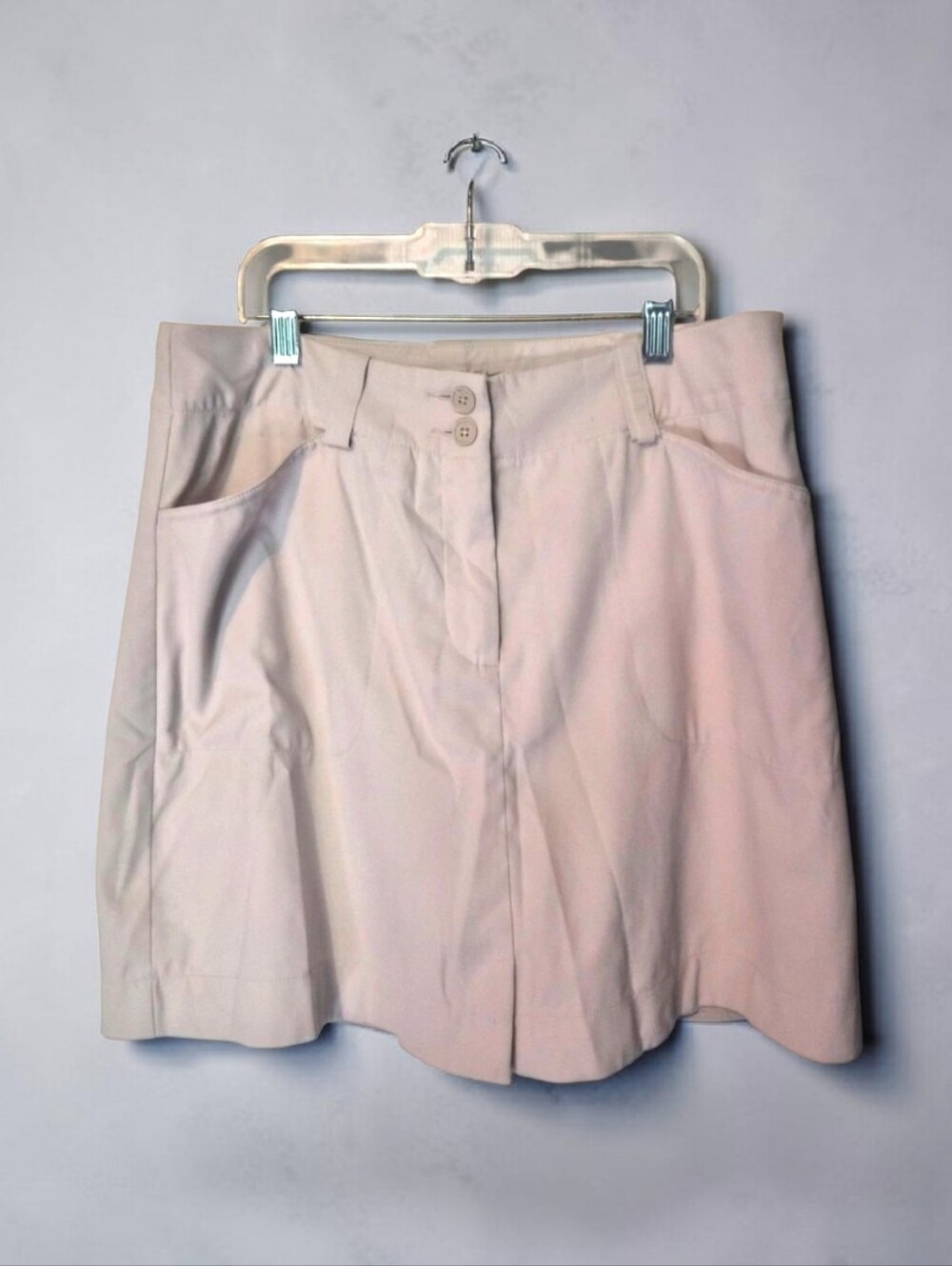 Nike Golf Light Beige Dri-Fit Golf Skort